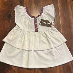 NWT Matilda Jane Tiered Top with Flutter Sleeves